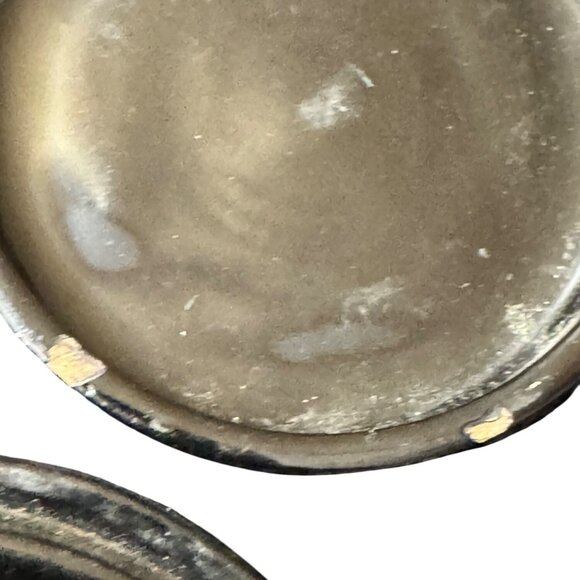 Hand-Painted Floral Black Lacquer Trinket Boxes Set Of 2 With Lids - Decorative - Picture 5 of 7